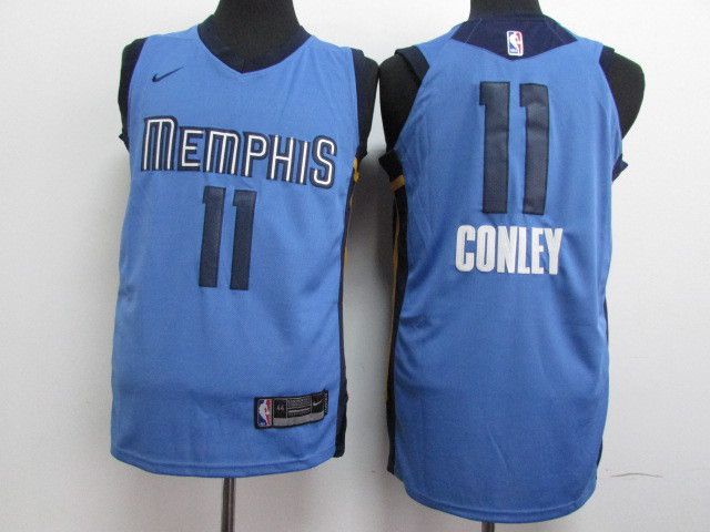 Men Memphis Grizzlies #11 Gonley Blue Nike NBA Jerseys